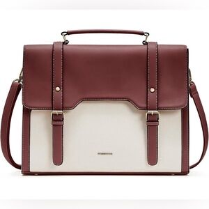 🆕 Missnine Large Canvas, 15.6 inch Laptop Messenger Shoulder Bag
